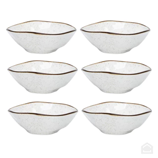 Conjunto 6 Tigelas 500ml em Porcelana Ryo Maresia Oxford em Oferta na Shopee