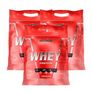 Kit 3 und Nutri Whey Pouch Chocolate 900g - Integralmédica em Oferta na Shopee