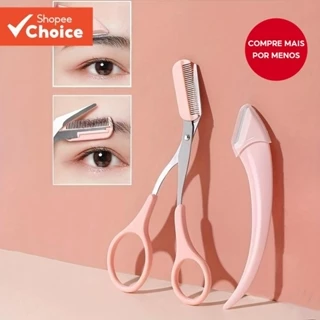 Tesoura Profissional Para Cuidar De Sobrancelhas E Kit De Barbear Presente De Maquiagem De Férias em Oferta na Shopee