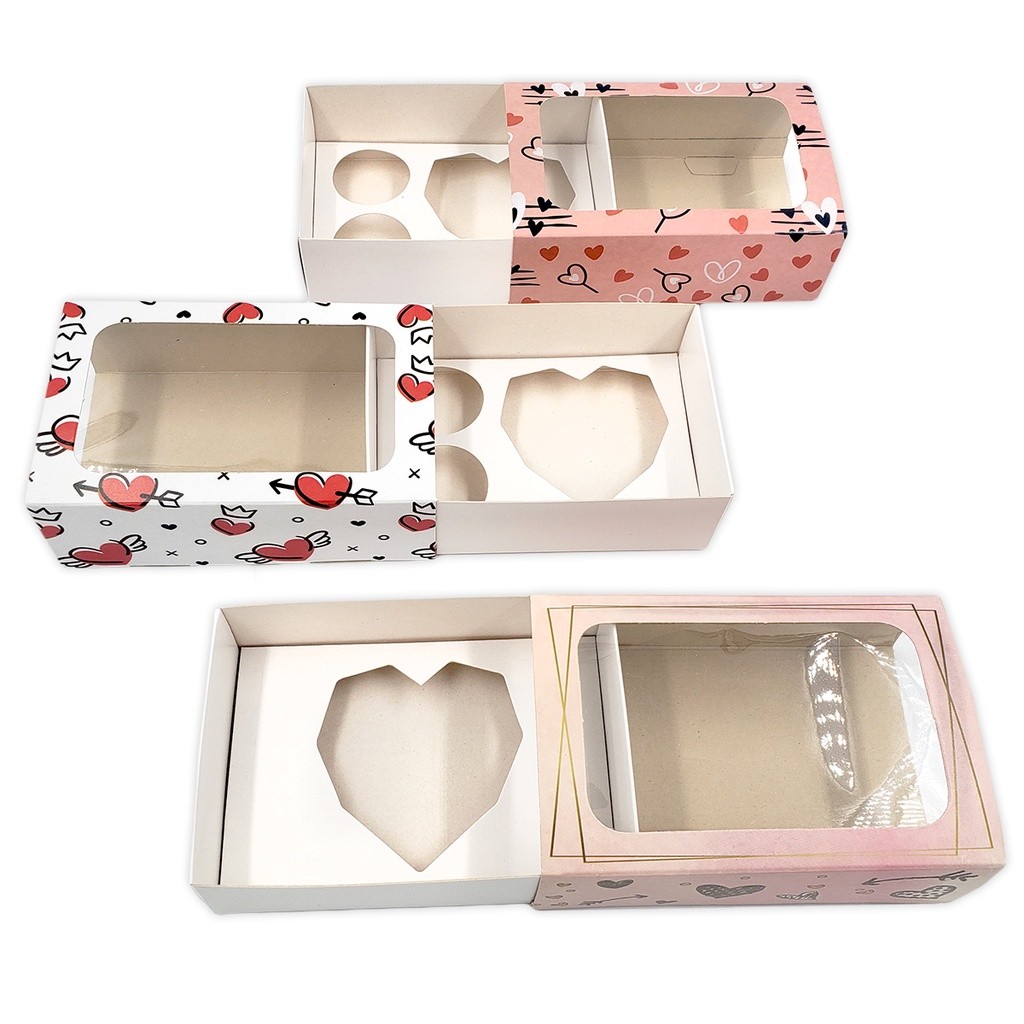 50 caixas para Coração Lapidado Lembrancinha do Dia dos Namorados, Mães e outros.
