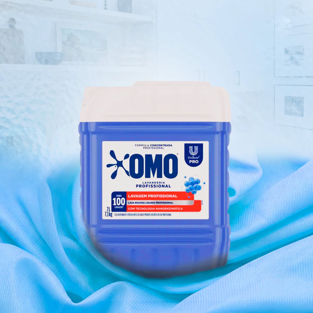 Lava Roupas Lavanderia Pro Líquido 7L Omo