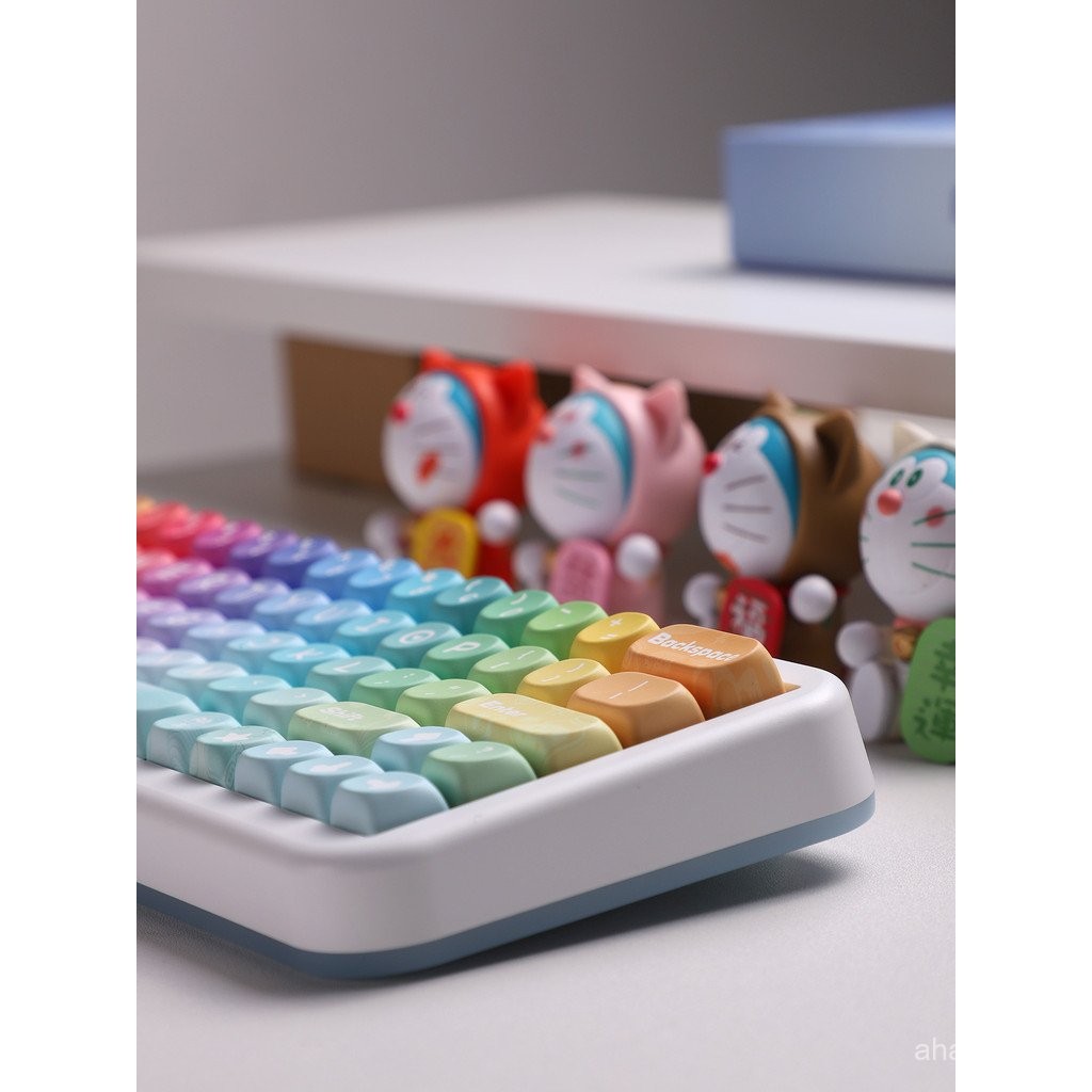 SOA Childhood Fantasy Mechanical Keyboard Caps Rainbow Keycaps Dopamine ...