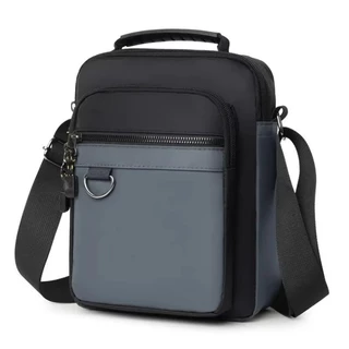 Bolsa mensageiro de nylon casual masculina durável para uso diário