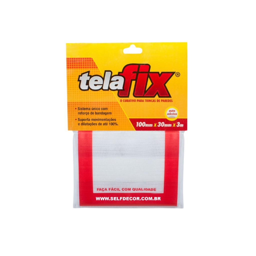 TELA FIX CURATIVO PARA TRINCAS DE PAREDE 100mm x 30mm x 3m | Shopee Brasil