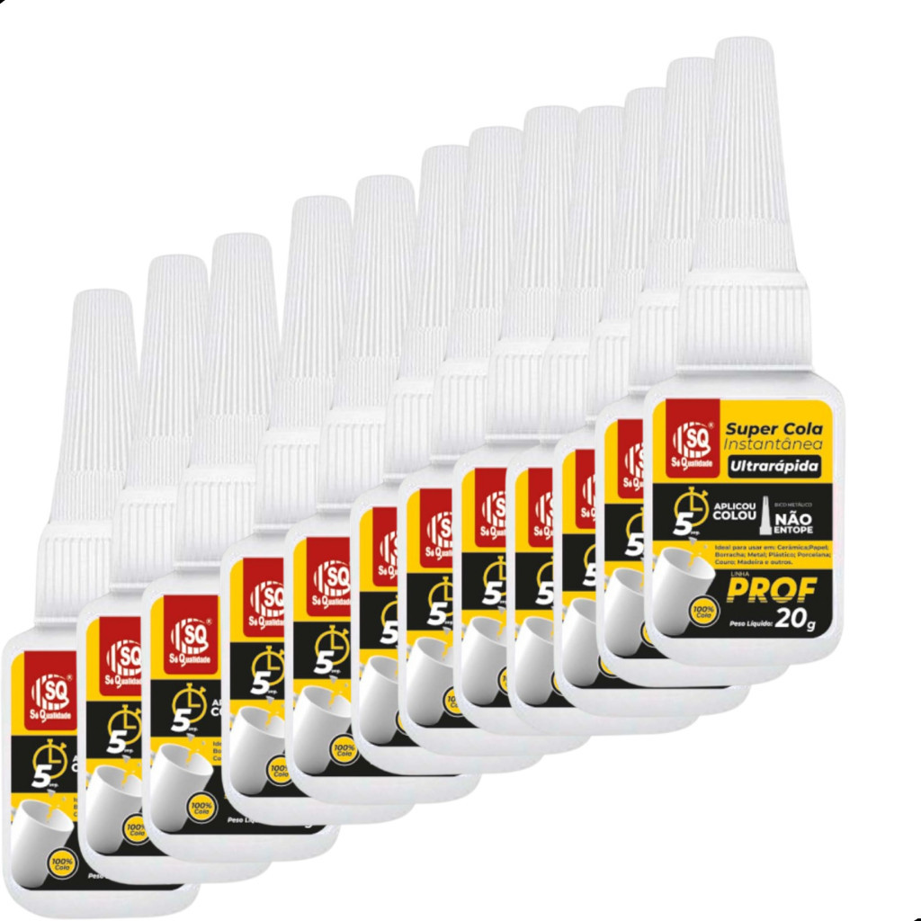 12 Colas Super Forte De 20g Instantânea Ultrarrápida multiuso Top ...