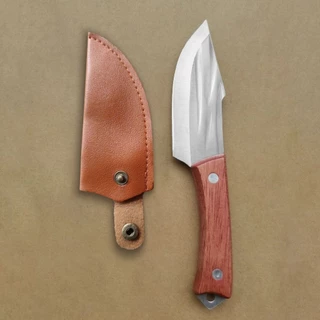 Faca Cutelo Forjado Artesanal Rustico Bainha Churrasco Desossar Carne Chefe Cozinha ATACADAO BAZZAR