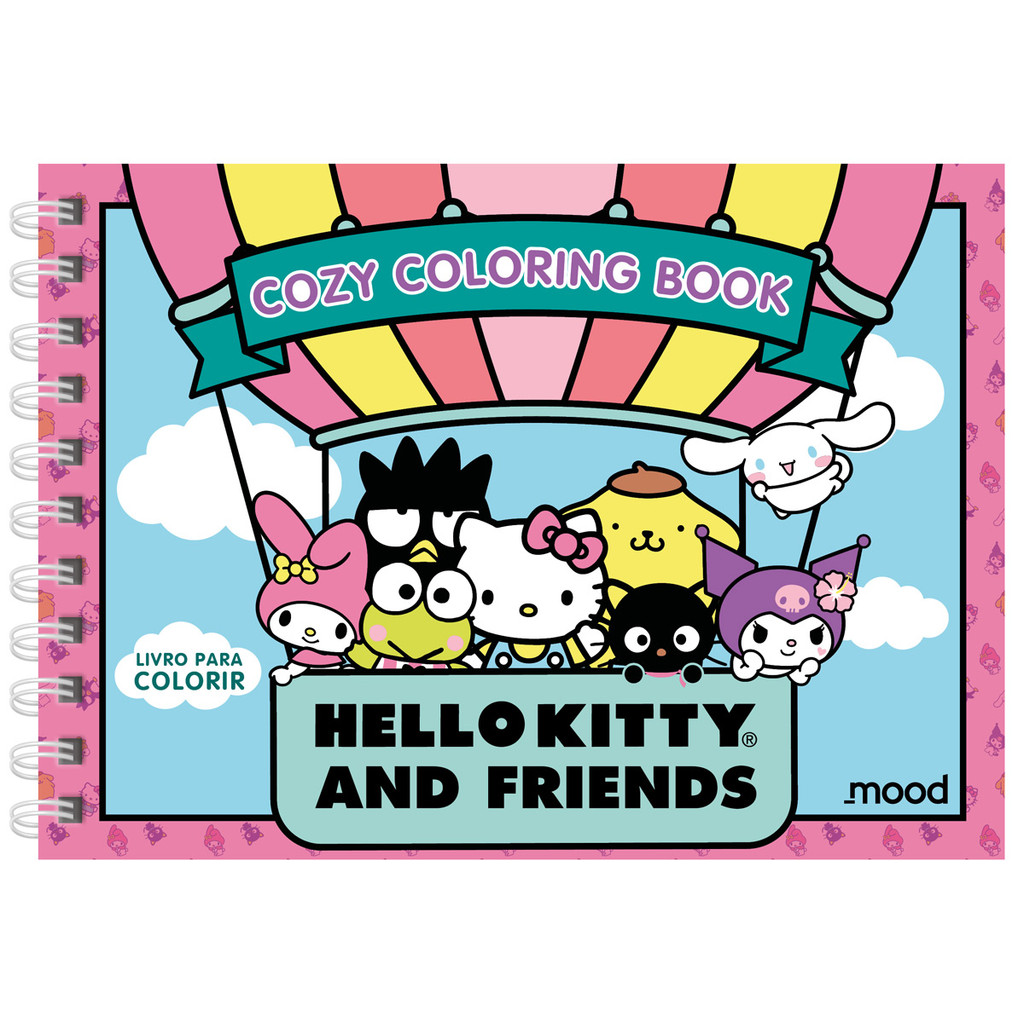 Hello Kitty And Friends Cozy Coloring Book Shopee Brasil