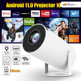Projetor 4K HD, adequado para celular, TV Box, Xbox, PS, PC, suporte WiFi, HY300 Pro Magcubic, envio imediato em Oferta na Shopee