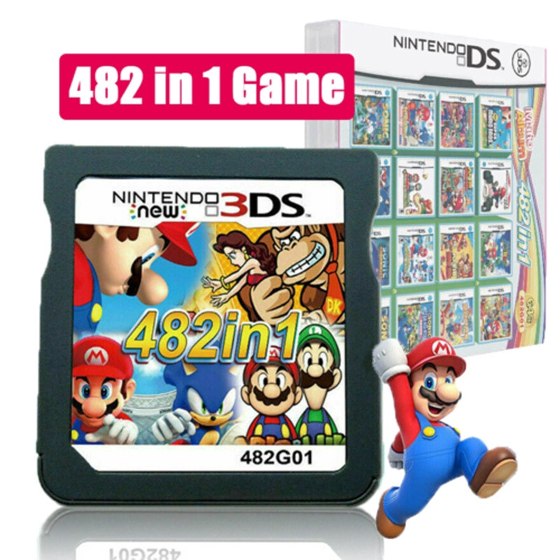 Para Nintendo NDS NDSL 2DS 3DS NDSI 482 Em 1 Cartucho De Jogos De Jogo ...