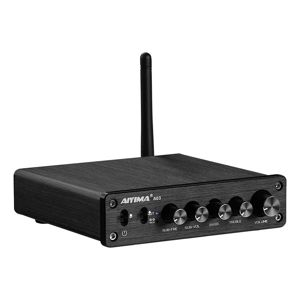 Amplificador 2.1 Bluetooth 200w 50+50+100w Aiyima A03