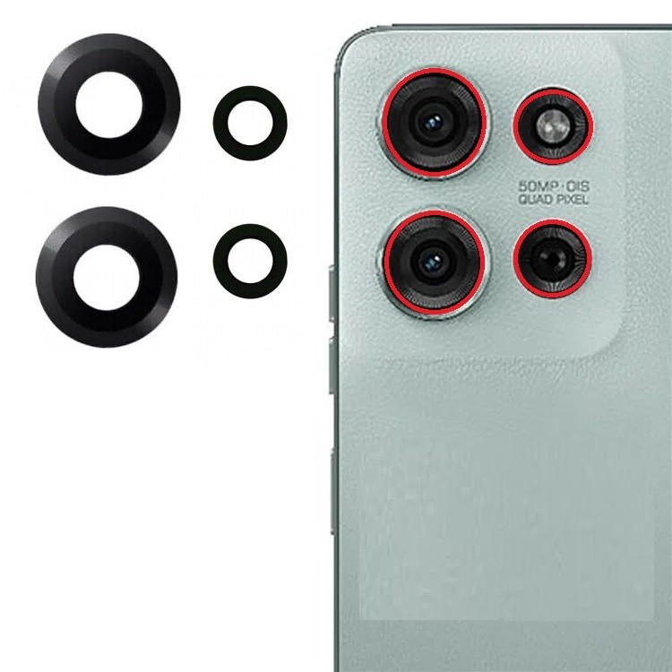 Lente Vidro Câmera Traseira Para Moto G75 XT2437 - 4 Lentes | Shopee Brasil