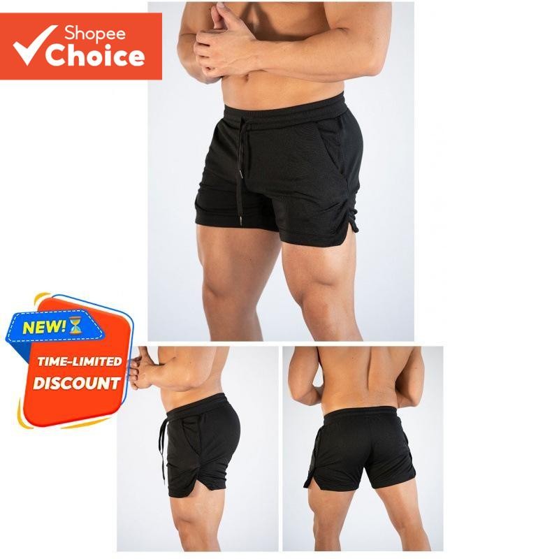 Shorts Esportivos De Fitness Masculino Treinamento De Corrida Calças De Malha De Secagem Rápida Praia