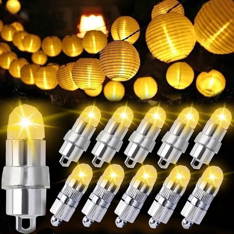 Mini Lâmpada De Balão LED-Extratores De Lanterna De Papel Para Festa-Alimentado Por Bateria , Rosqueado , À Prova D'água