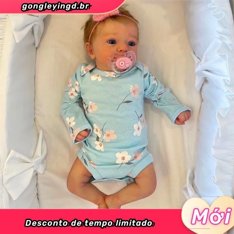 Boneca Bebê Reborn Realista Barata 100% Silicone Envio Imediato