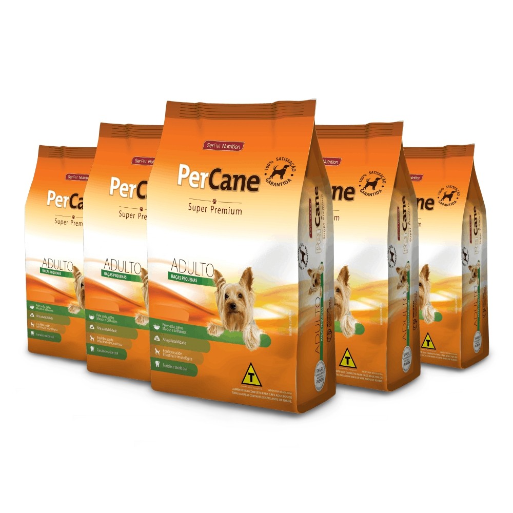 Ração para Cães Percane Super Premium Adulto Raças Pequenas 5kg Serpet ...