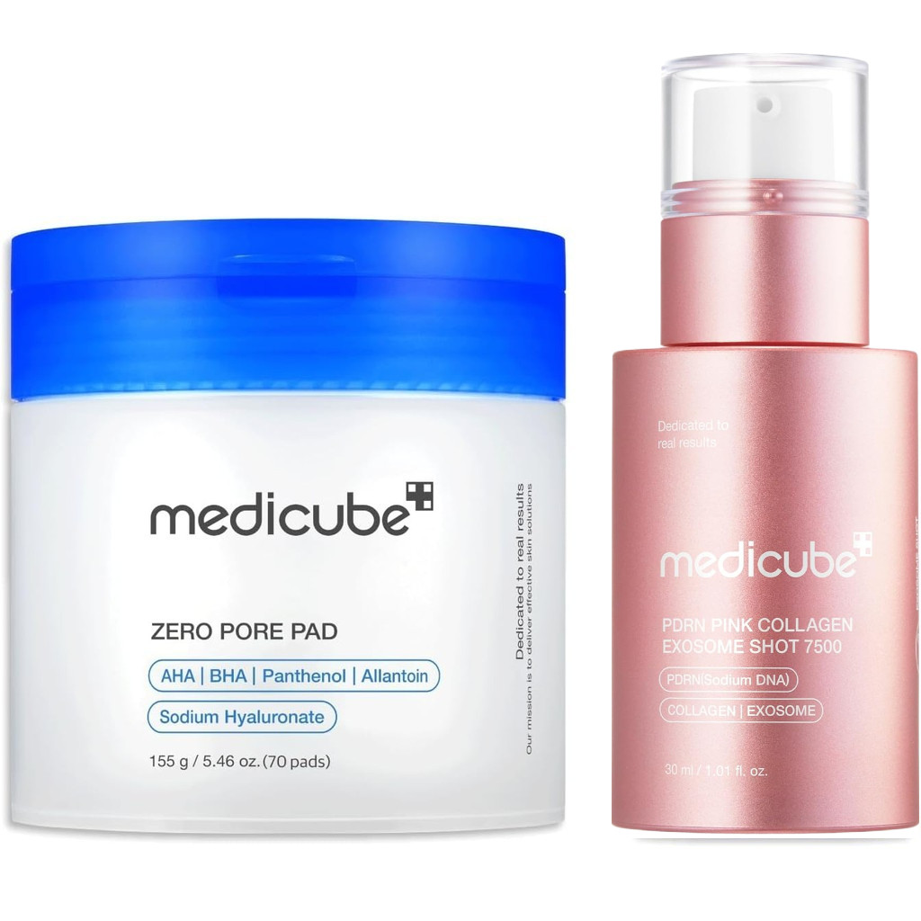 MEDICUBE zero pore pad 2.0 PDRN Pink Collagen Exosome Shot Ampoule