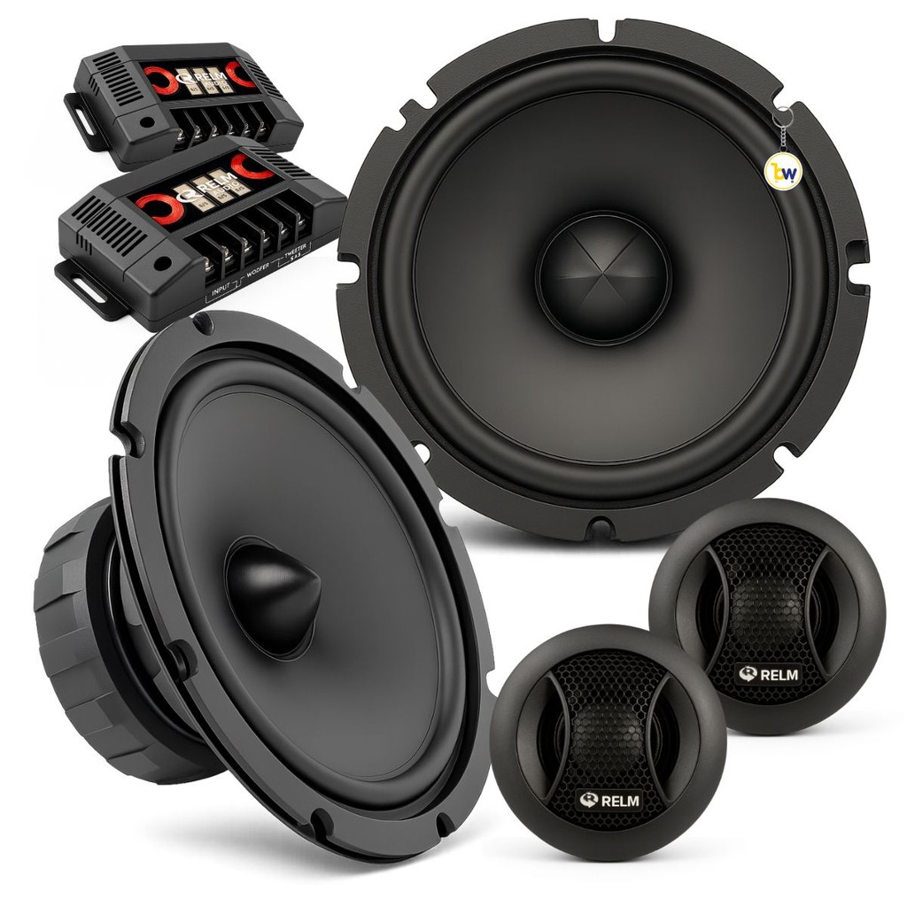 Par de Alto Falante Automotivo Kit 2 Vias 180w Rms Rebaixado | Shopee ...