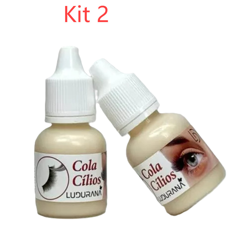 Kit 2 Ludurana Cola Para Cílios Profissional Tufo- Fio A Fio | Shopee ...