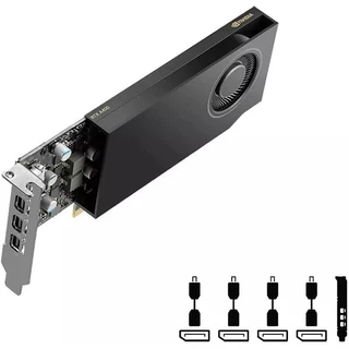 Placa de Vídeo PNY Quadro Nvidia RTX A400, 4GB, GDDR6, 64 Bits - VCNRTXA400ATX-PB