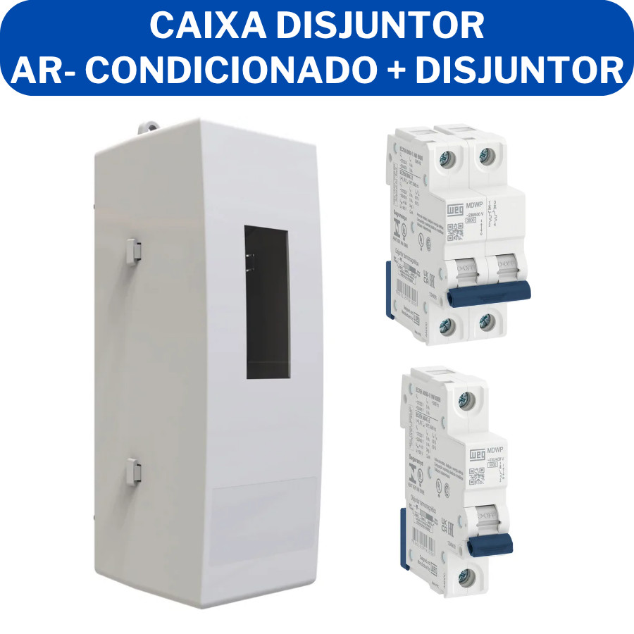 Caixa com Disjuntor Monofásico e Bifásico para Ar-Condicionado | Pronto ...
