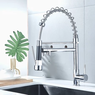 Torneira Cozinha Gourmet Monocomando Com Spray Extensor Cor Prata  marisa em Oferta na Shopee