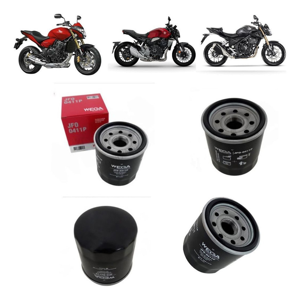 Road Passion Filtro Olio Moto: Compatibile Con Honda CB500, CB600 Hornet, Kawasaki E Yamaha. Sostituisce OEM 15410-MM9-013, 16097-0004, 5GH-13440-00. Alta Filtrabilità.