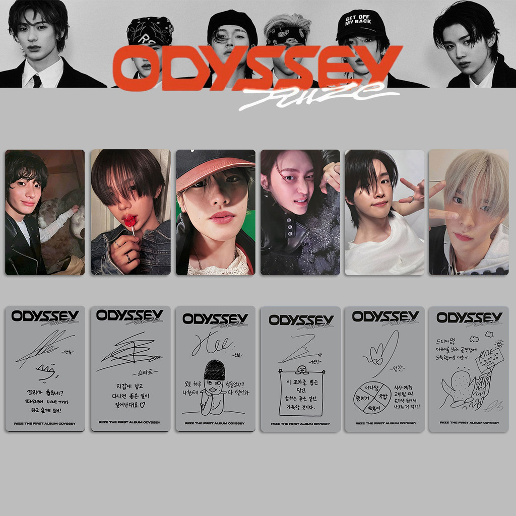 Cartões Fotográficos Do Álbum Kpop Idol RIIZE ODYSSEY | Shopee Brasil