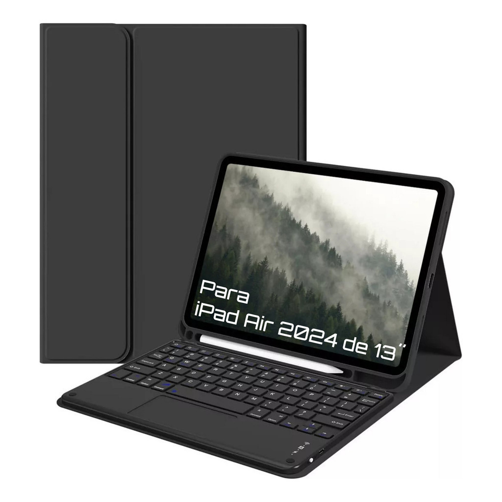 Lua cheia Capa Com Teclado Touchpad Sem Fio Para iPad Air 2024 De 13 ...