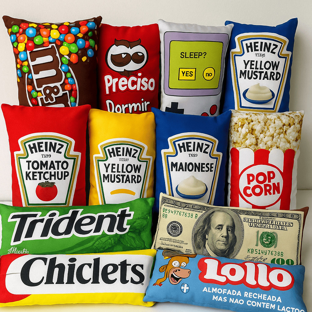 Almofada Decoração Divertida -  20x40cm | Shopee Brasil
