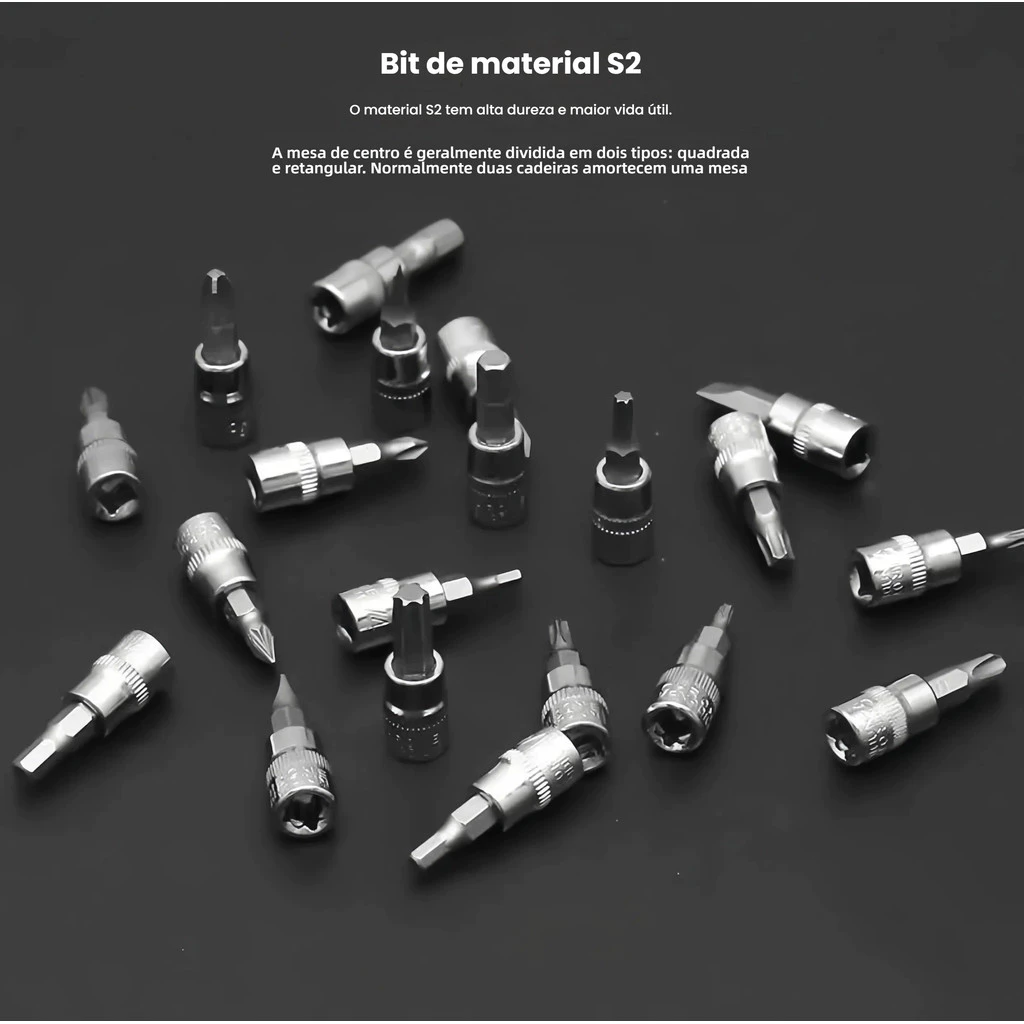 kit ferramentas completo 46 Peças Jogo De Soquetes Chave Catraca Reversível Com Maleta Jogo De Ferramentas Completo