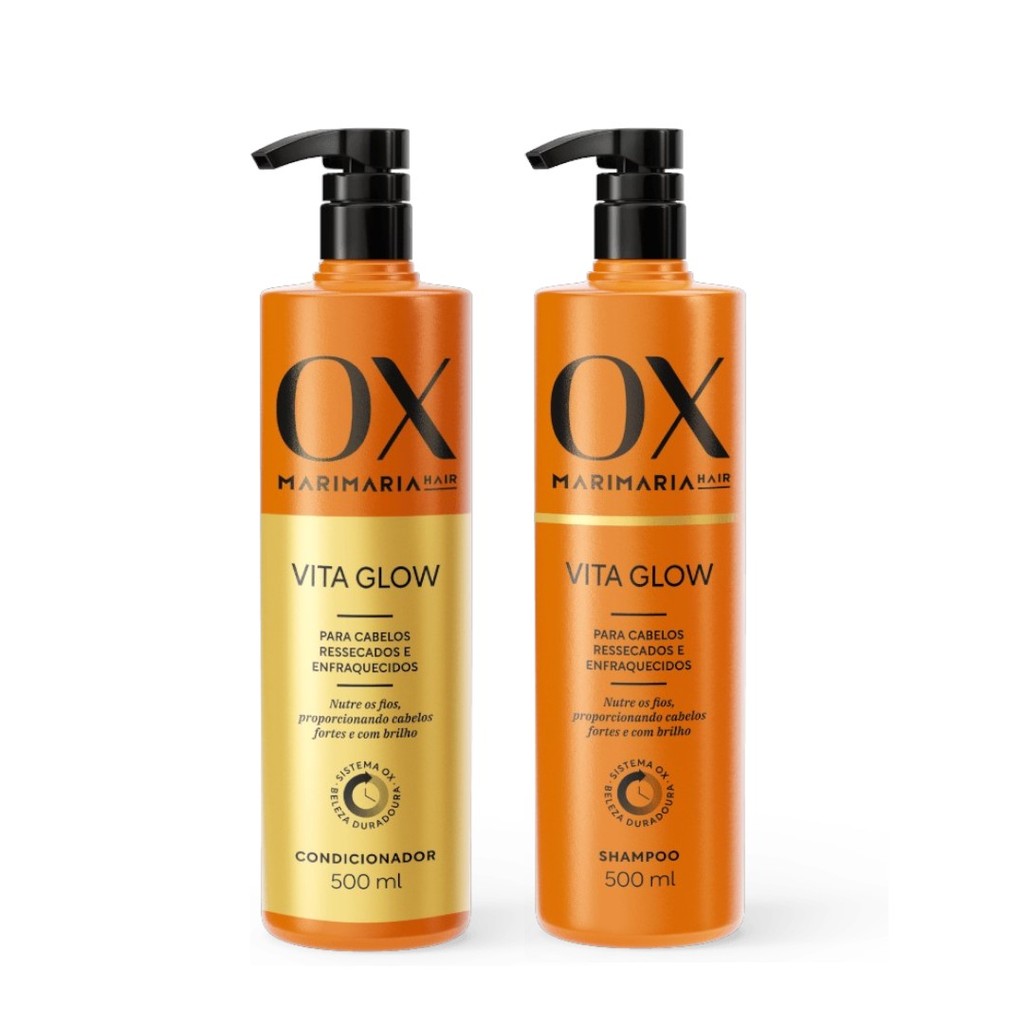 Kit Shampoo + Condicionador - OX Mari Maria Hair - 500ml cada | Shopee ...