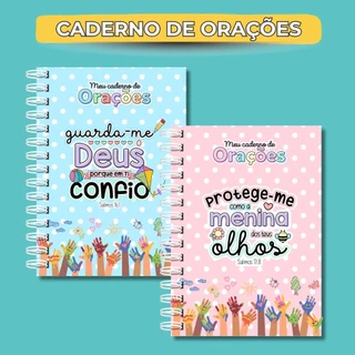 Caderno de Orações 150 págs - Capa dura - Tam. 15x21cm em Oferta na Shopee