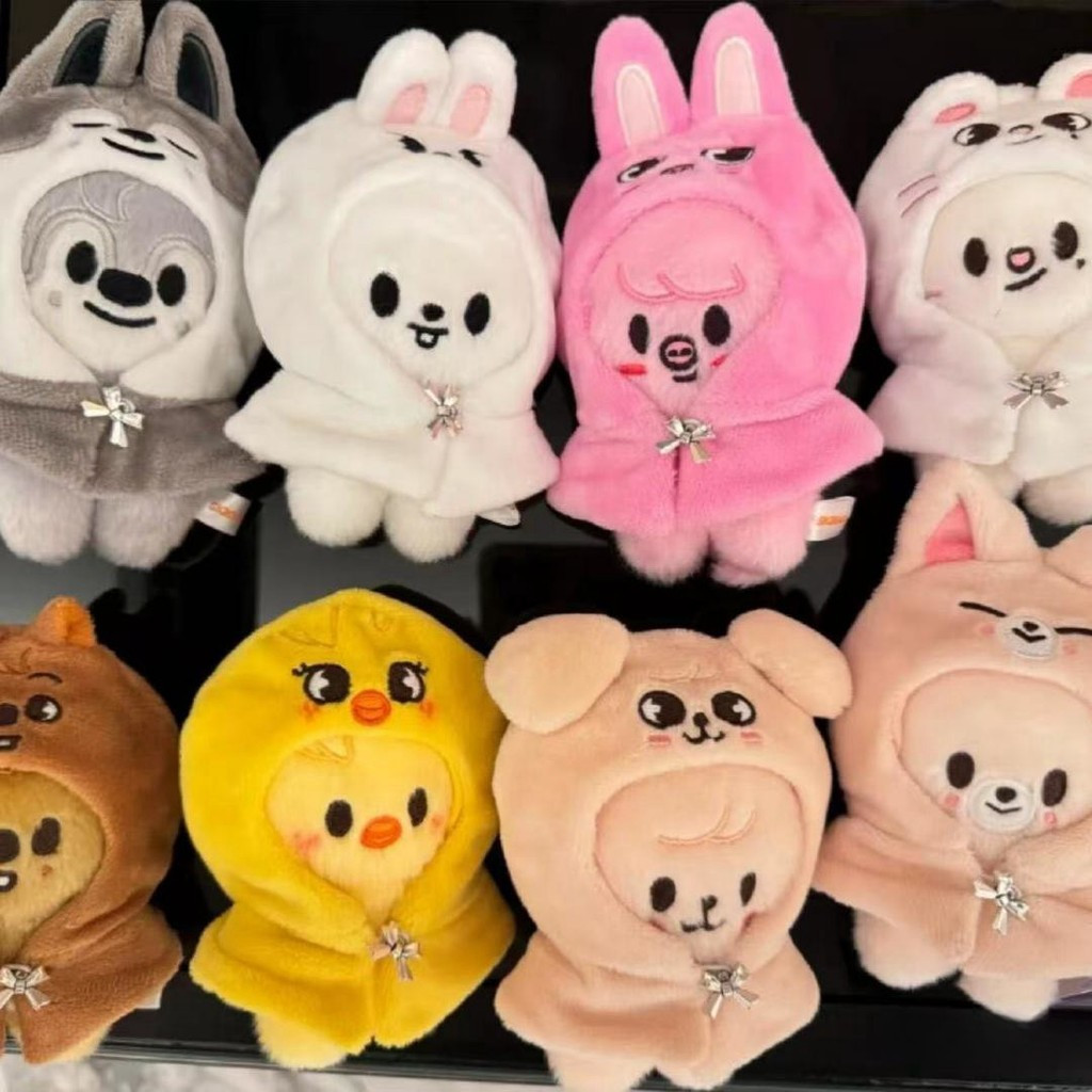Boneca de Pelúcia Kpop Idol Stray Kids de 10cm com Capa Fofa