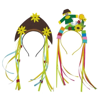 Kit 2 Tiara Cangaço Junina Wincy Festas 18x30CM Sortida em Oferta na Shopee