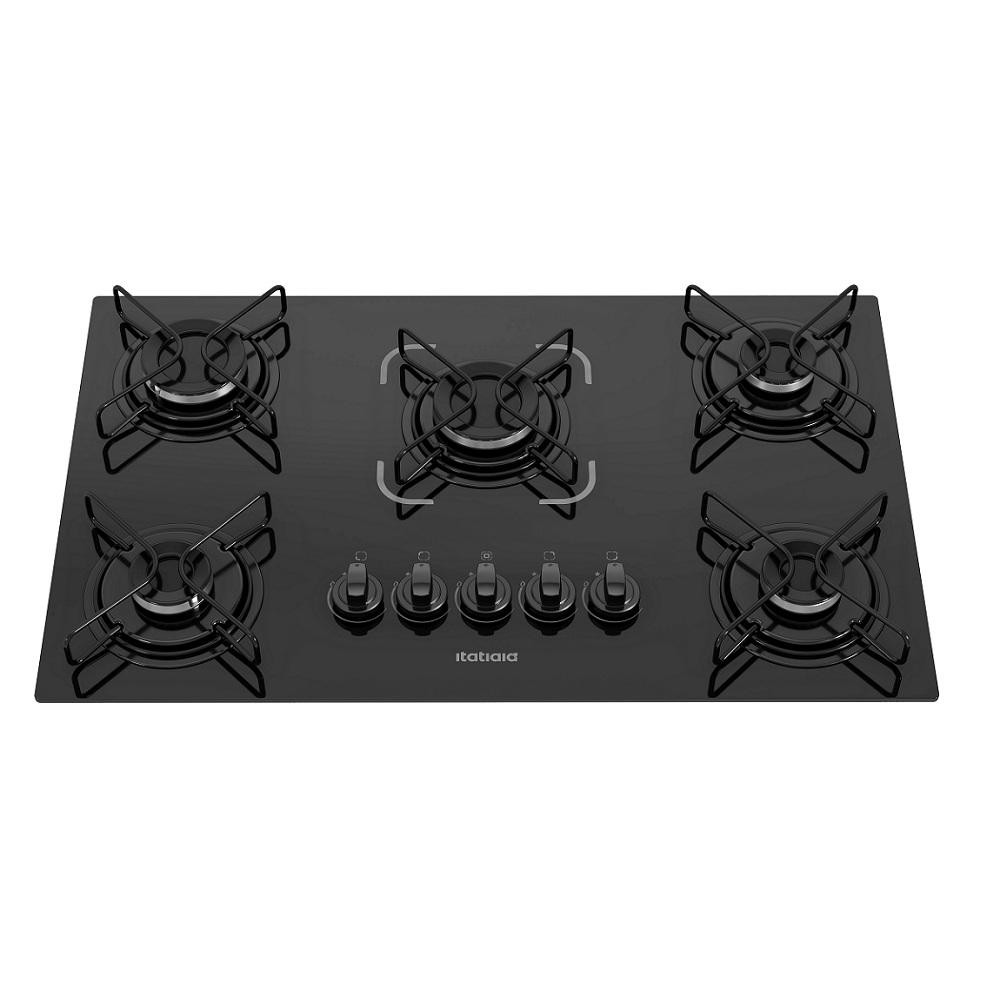 Cooktop Itatiaia Essencial 5 Bocas Preto - Bivolt