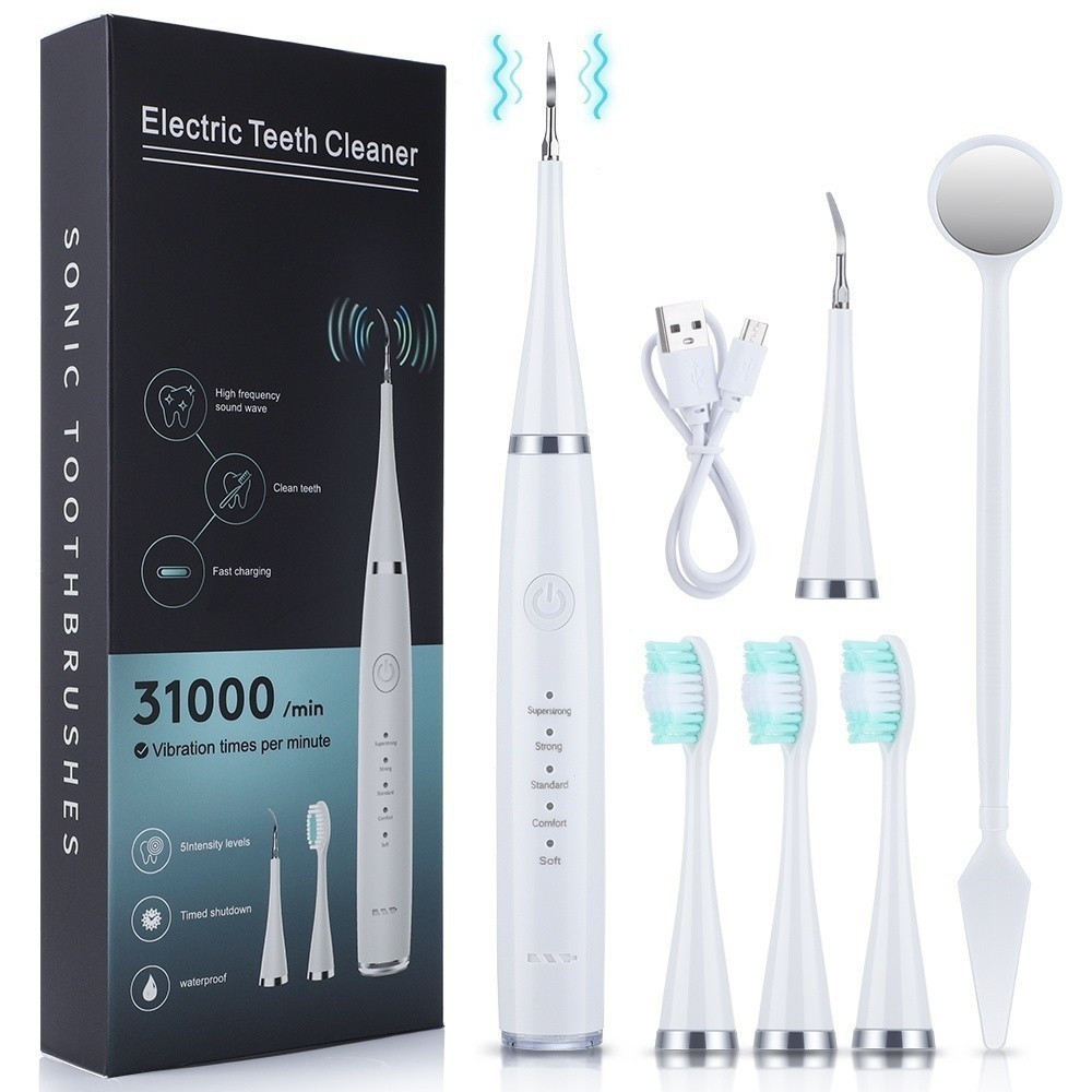 Raspador Dental Elétrico Ultrassônico Remoção de Cálculo Dental Limpeza de Tartar, clareamento