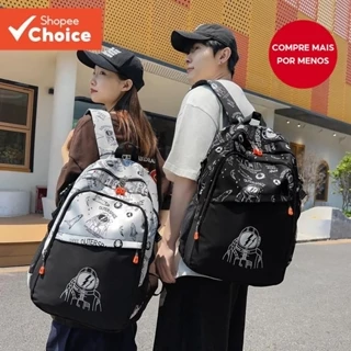 Mochila Homem E Mulher Cartoon À Prova D