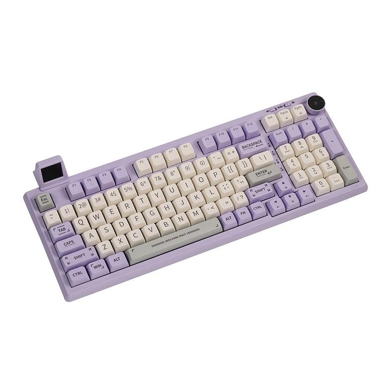 Teclado Mecanico Epomaker RT100, ARGB, Switch Flamingo, Purple