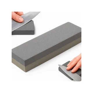 Afiador Amolador De Facas  Pedra Afiadora  Dupla Face Churrasco em Oferta na Shopee