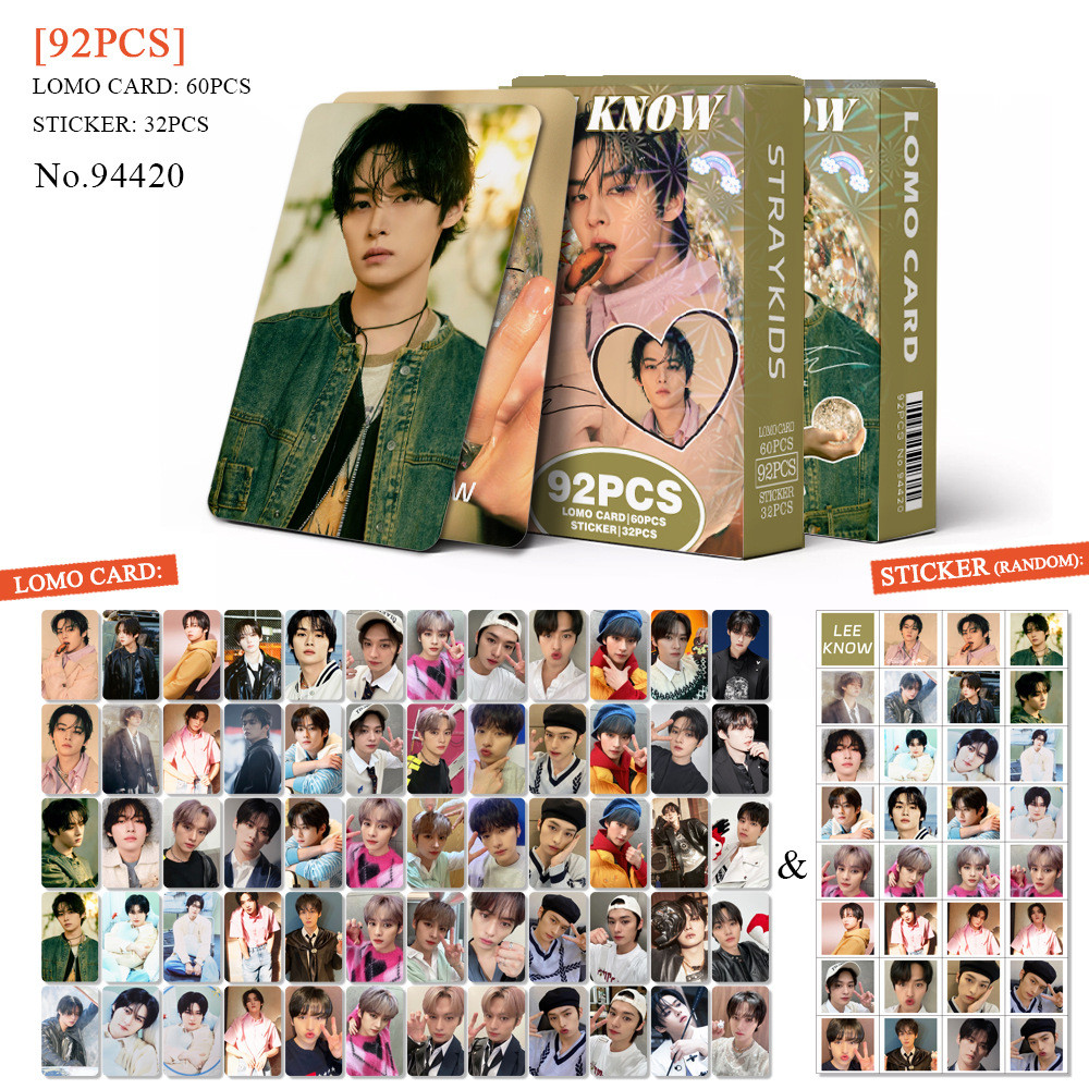 30-96pcs STRAY KIDS Lee Know Lomo Cards Mixtape Dominado Oco 5