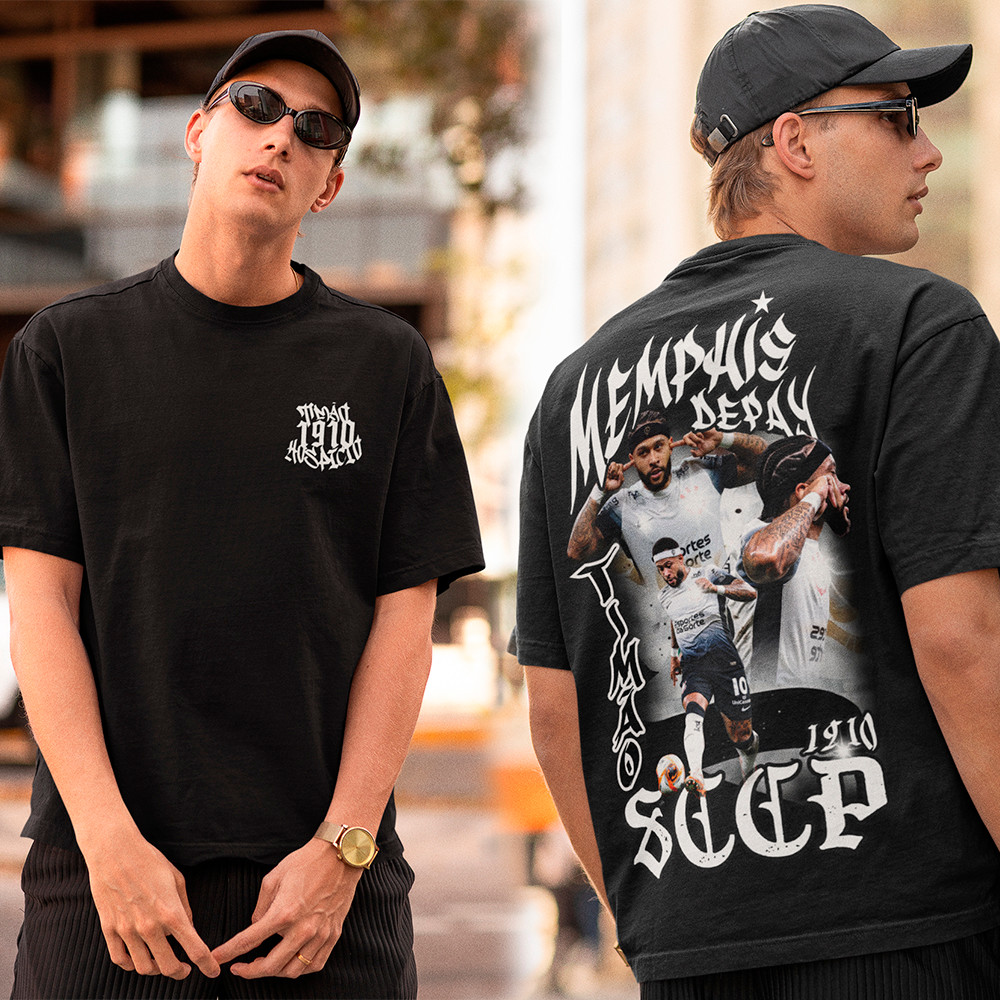 Camiseta Memphis Depay Timão Hospício 1910 Camisa Bootleg Jogador De ...