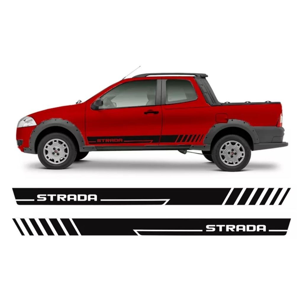 Faixa Adesivo Lateral Fiat Strada 2013/2014 Tuning Acessórios ...
