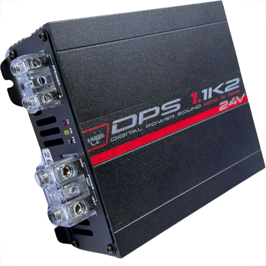 MODULO DE SOM AUTOMOTIVO 1 CANAL 1200WATTS RMS 24V BOOG DPS-11K2 2OHMS ...