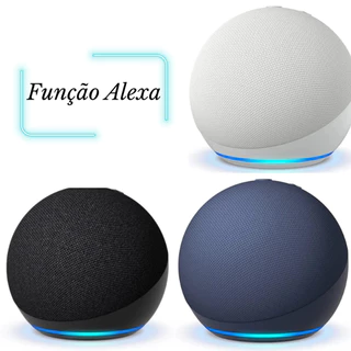 Caixa de Som Bluetooth 5W Com LED Via App Portátil Rádio USB Alta Qualidade Função Alexa