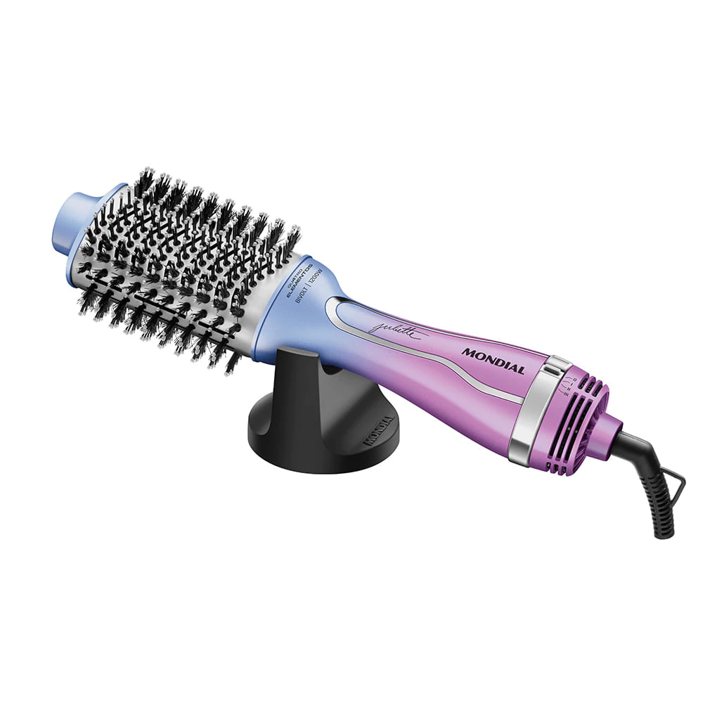 Escova Secadora By Juliette Mondial Azul e Rosa 1200W Escova Secadora By Juliette Mondial Azul e Rosa 1200W