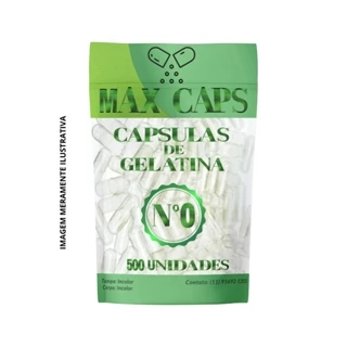 300 Cápsulas Vazias de Gelatina Incolor Nº 0 (500mg) em Oferta na Shopee