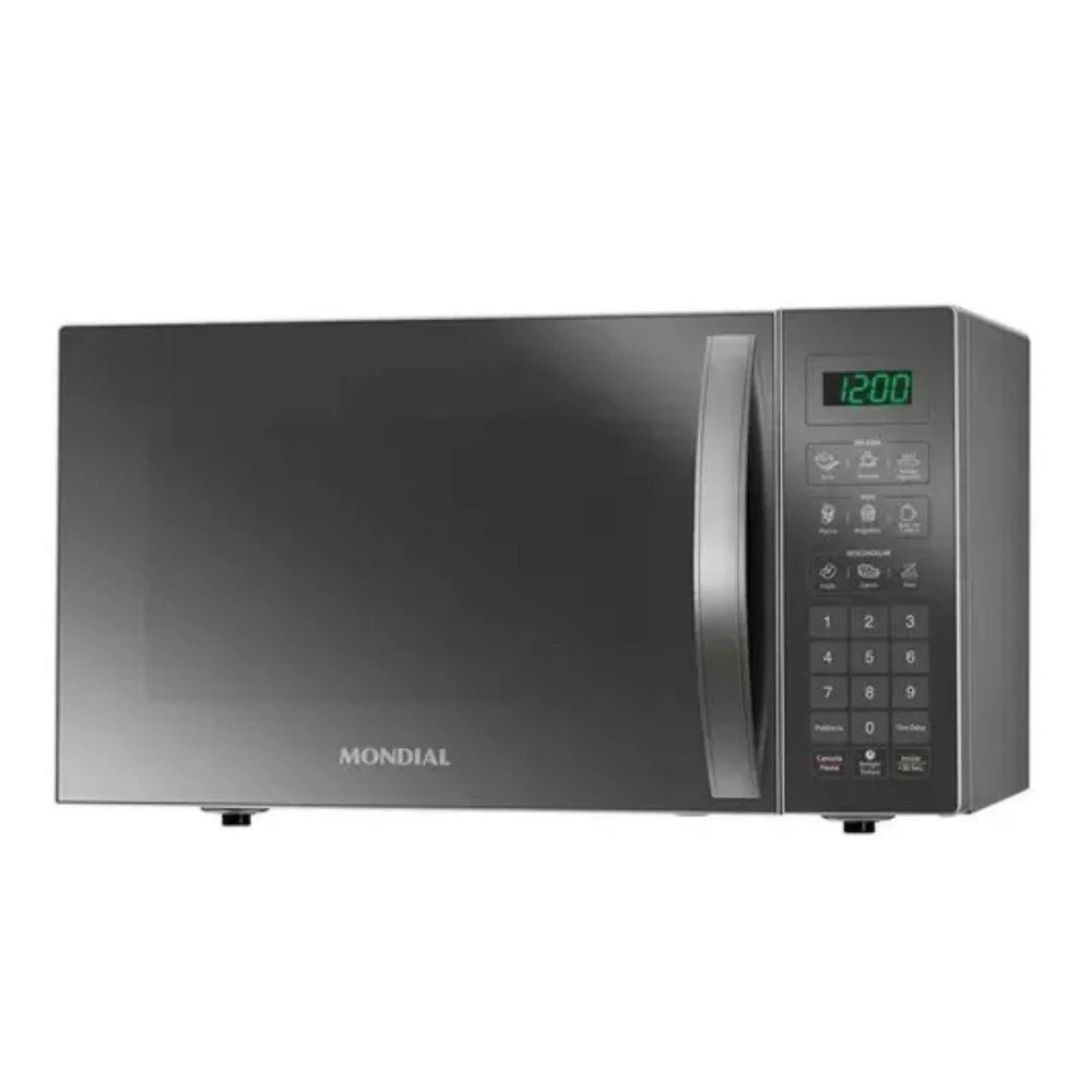 Micro ondas Mondial 34 Litros 1.400w produto desenvolvido com cor Espelhado Prata 220 V