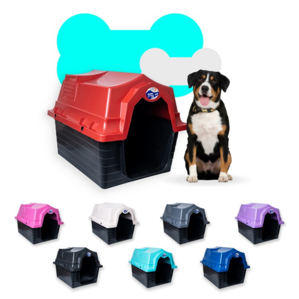 Casa Grande Numero 6 - Casinha de Cachorro Plástica Desmontável ...