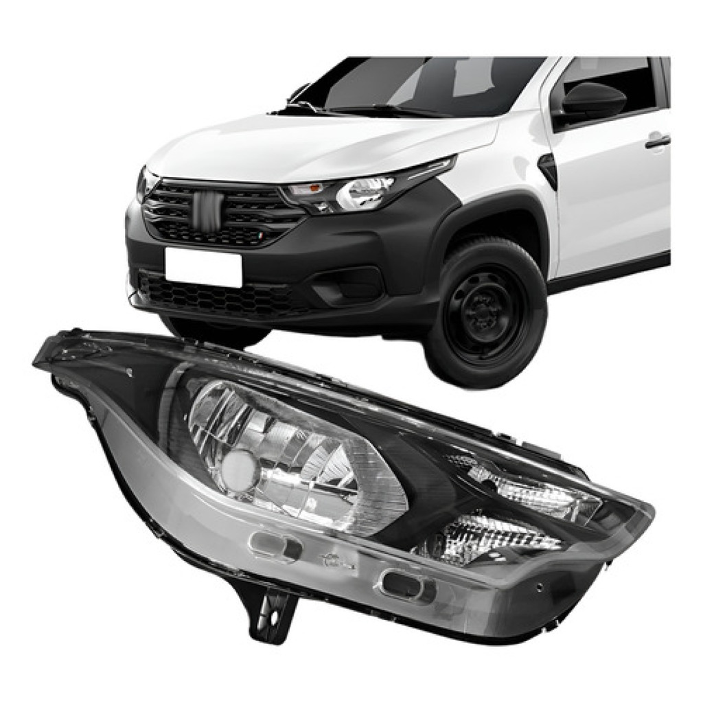 Farol Fiat Strada Freedom Endurance 2021 2022 2023 | Shopee Brasil