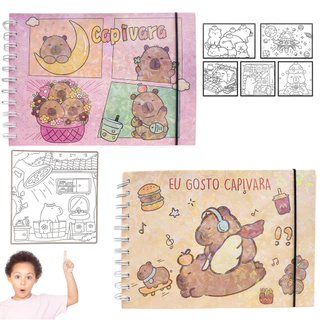 Livro de colorir Capa dura | 96 páginas | 385 g | Encadernação de luxo em Oferta na Shopee